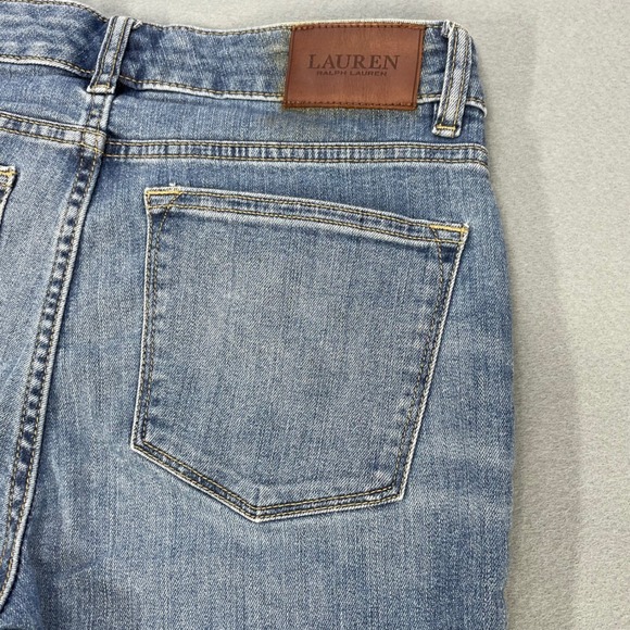 Lauren Ralph Lauren Blue Premier Straight Jeans Womens Size 4 Stretch Denim - Picture 3 of 14